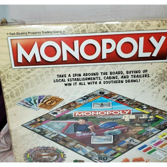 Hasbro Monopoly Jeff Foxworthy Edition Board Game Featuring Redneck Humor - Picture 2 of 12